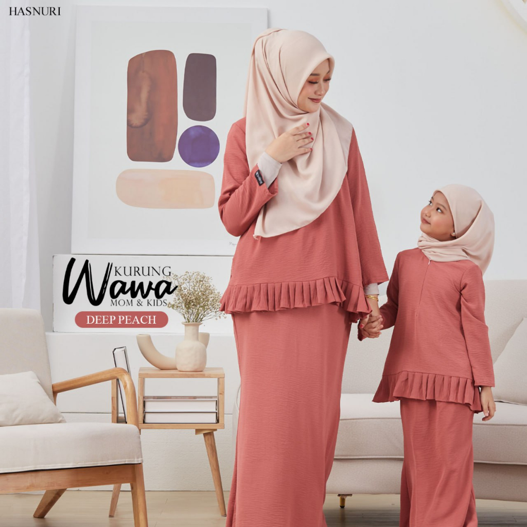 Baju Kurung by HASNURI Wawa Dress Muslimah Mini Ropol Sedondon Ibu Anak ...
