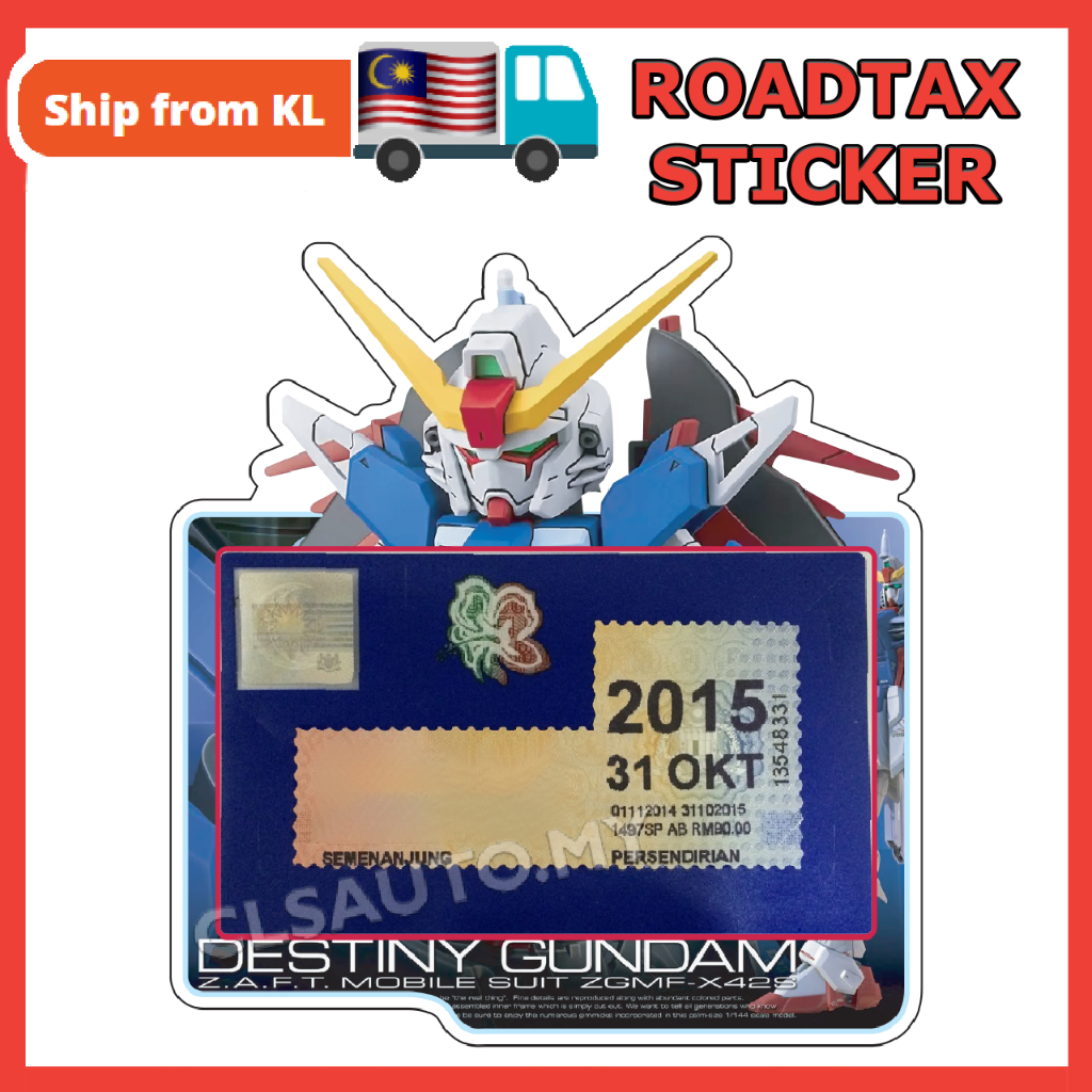 Car Roadtax Sticker Robot Pelekat Rotex Kereta Rotax Rotek | Shopee ...