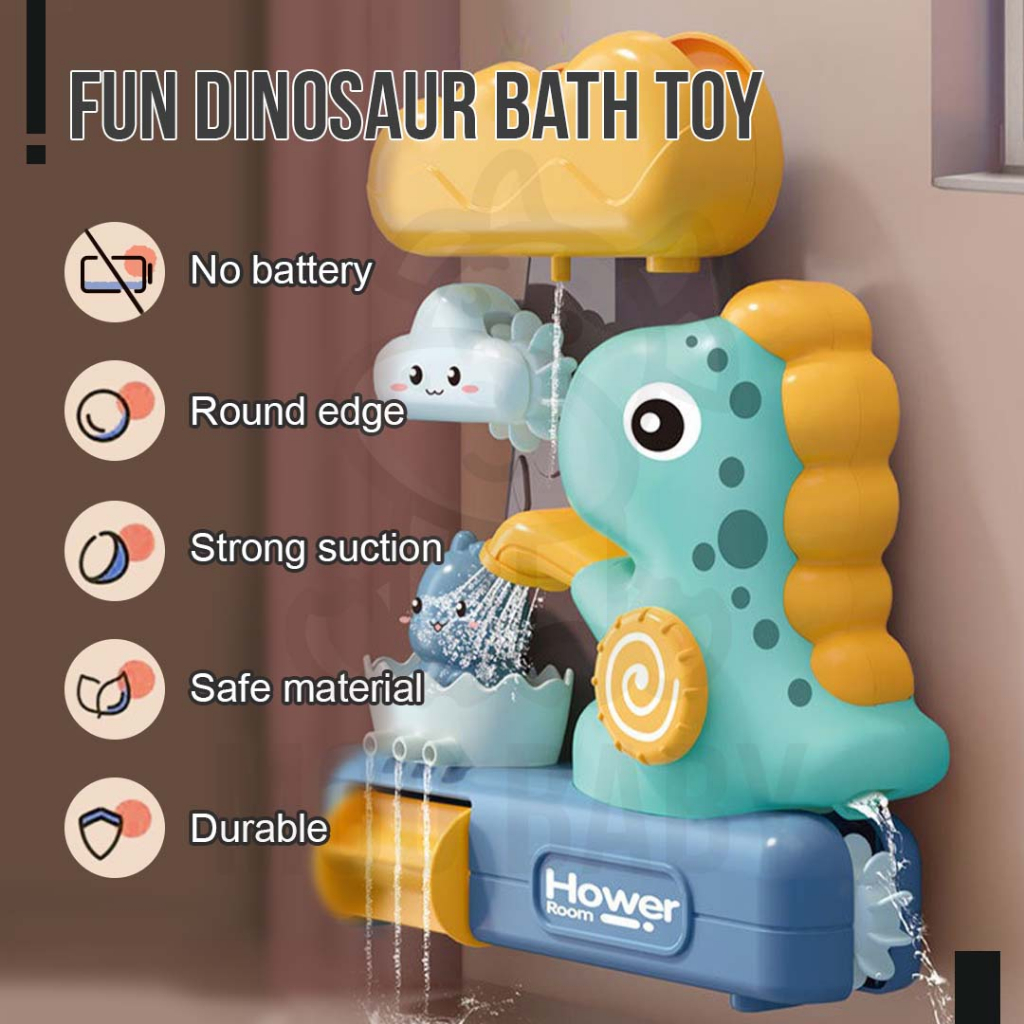 Moo Baby Toy Baby Bath Toy Sprinkle Dinosaur Baby Bath Toys for Kids ...