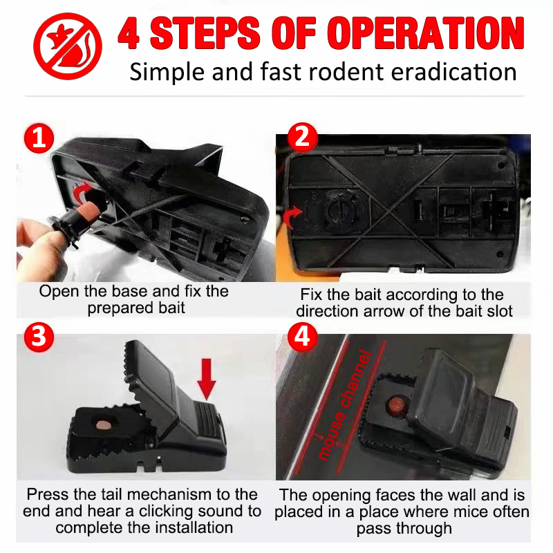 ⚡️Buy 5 Free 1⚡️ Smart Strong Bite Plastic Mice Rat Rodent Mouse ...