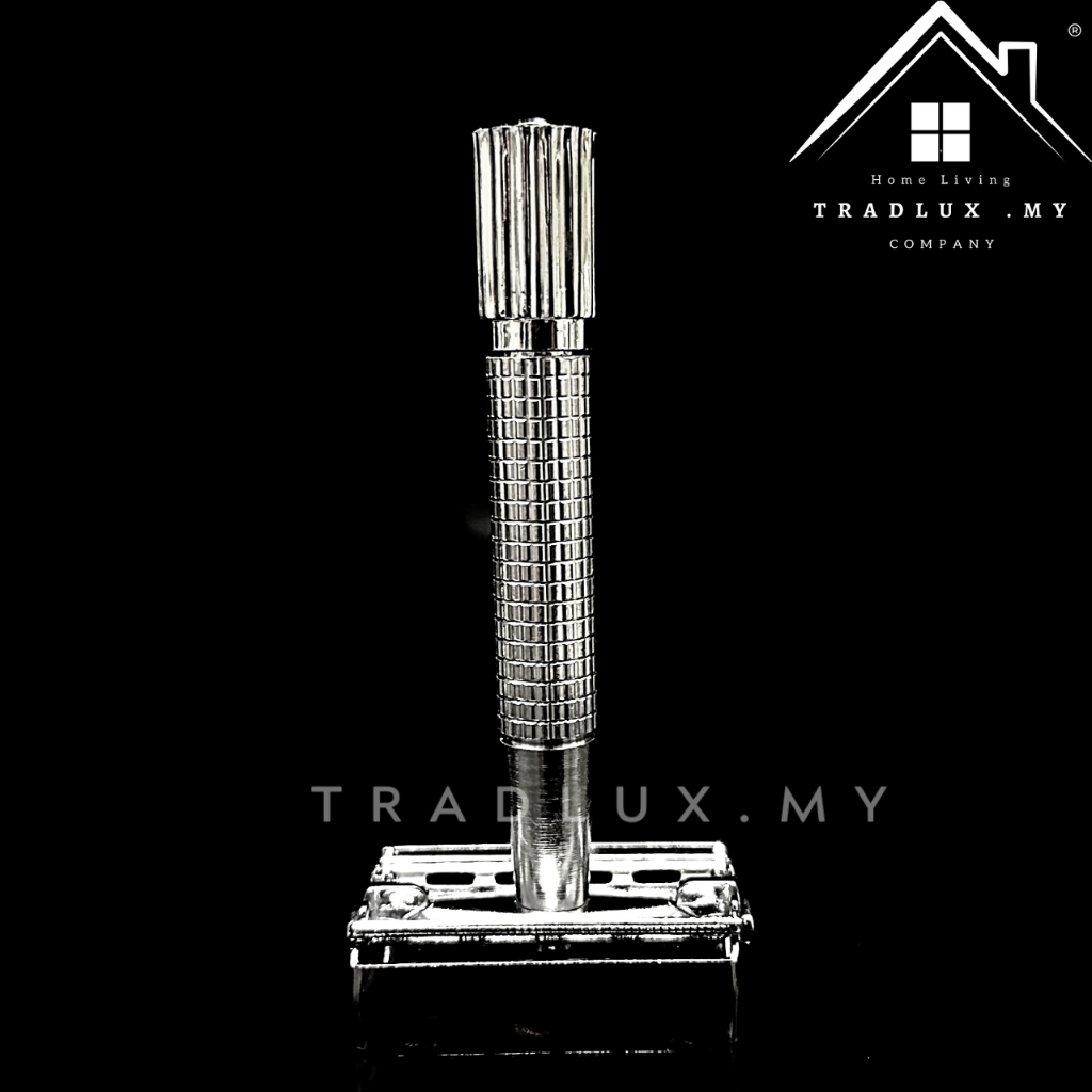 Polished Chrome Steel Safety Razor Shaver Men Shaving Men's Traditional ...