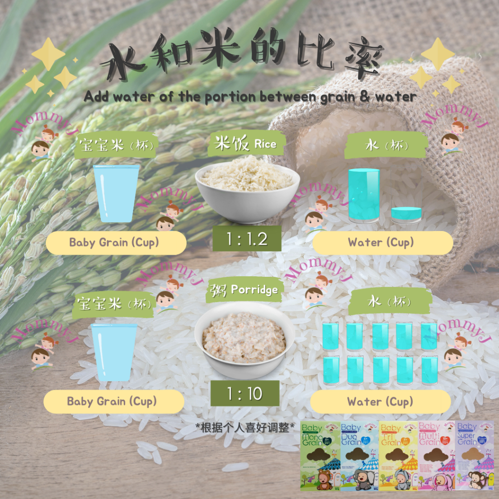 MommyJ Organic Baby Kids Toddler Rice 宝宝儿童有机米 Pearl Rice Hulled Millet ...