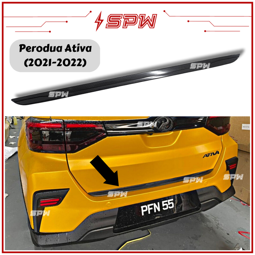Perodua Ativa Rear Trunk Bonnet Lining Tailgate Trim Moulding Garnish ...