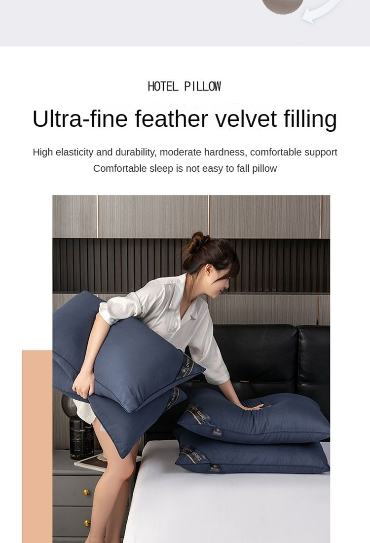 1KG Cotton Pillow Bantal Tidur Hotel Pillow Comfortable Sleeping Pillow