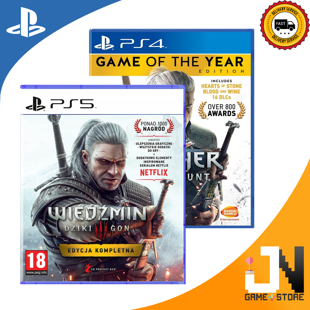 PS4 PS5 The Witcher 3 Wild Hunt Game Of The Year Complete