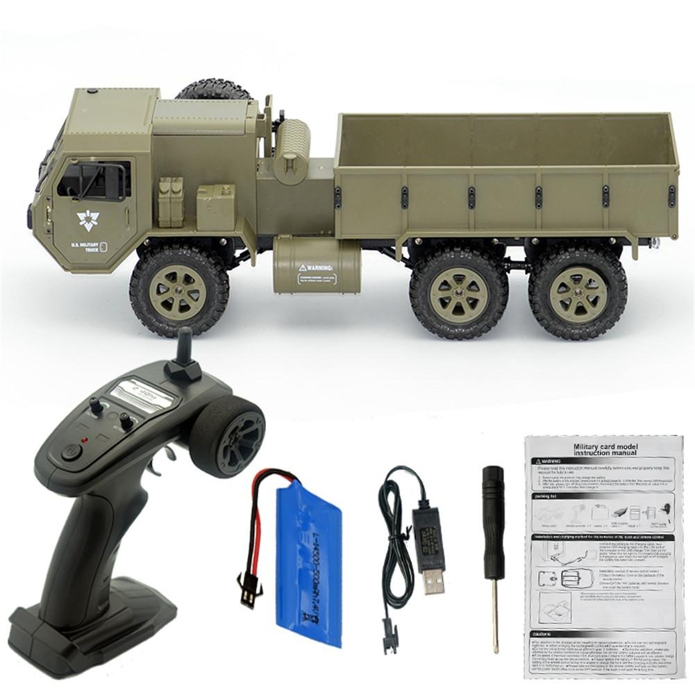 FY004 RC Us Military Truck 6WD Off-road Remote Control Car Full Scale ...