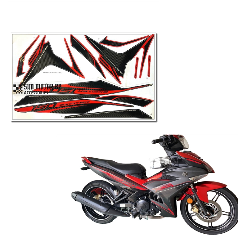 YAMAHA Y15ZR EXCITER RC 150 4 BODY STICKER SET Y15 Y15 ZR COOVER SET ...