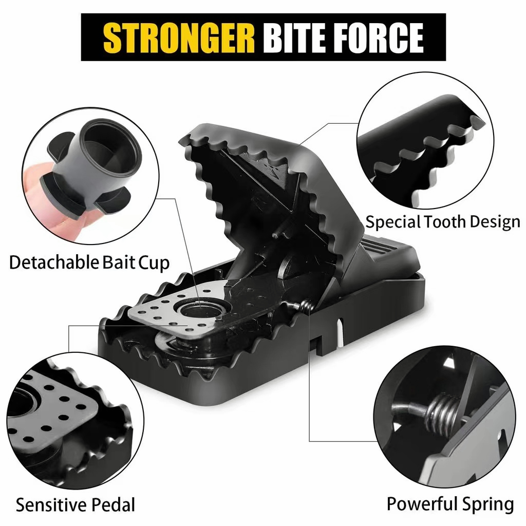 High Sensitive Snap Big Plastic Rat Mouse Trap Rodent Catcher Perangkap ...