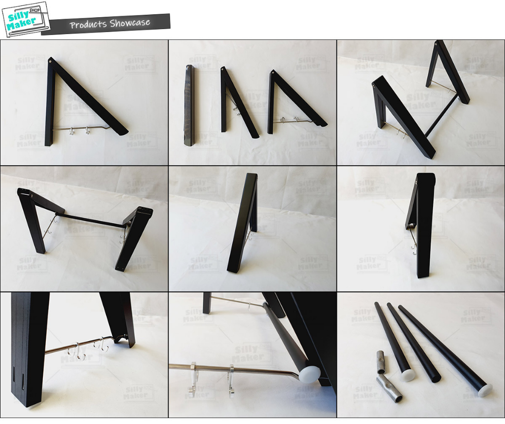 (Angle Shape) Aluminium Balcony Wall Mounted Foldable Clothes Drying ...
