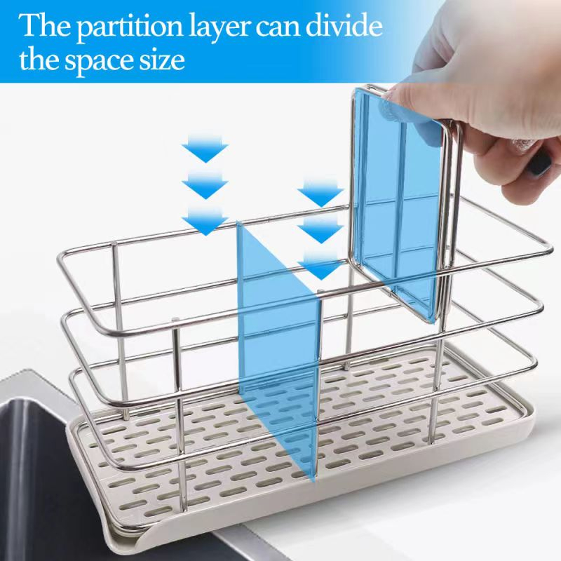 Sponge Rack Holder Kitchen Sink Rack 304 Stainless Steel Kitchen Sink ...