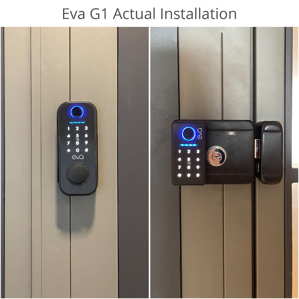 Eva G1 WiFi Smart Grill Door Lock Double Sided Unlock No Gateway ...