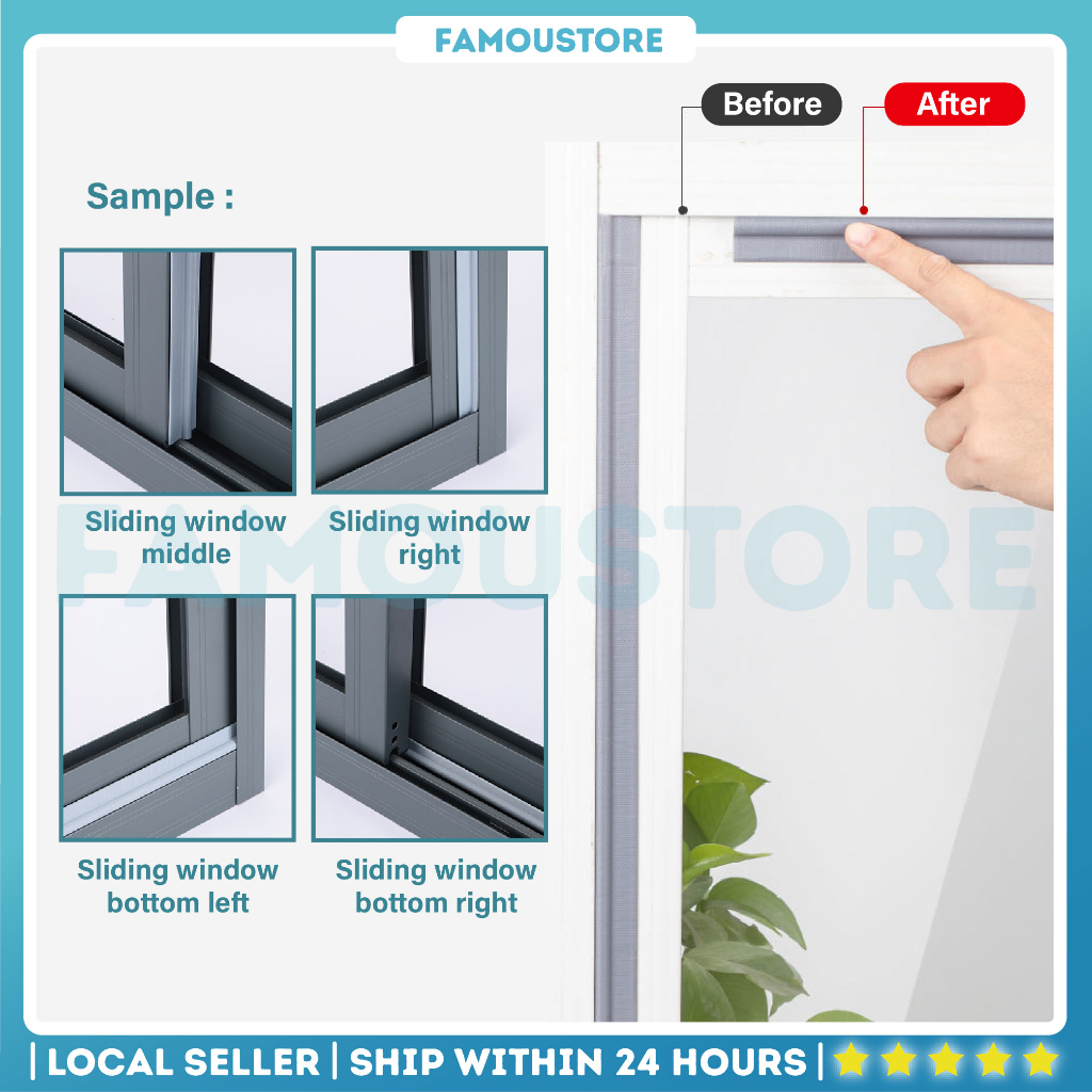 Sliding Window Sealing Strip Waterproof Gap Sealant Self Adhesive Tape