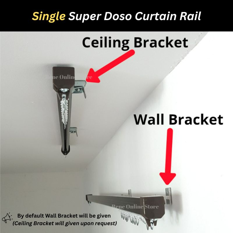 Rail Langsir Aluminium Tebal & Berkualiti ! Besi Langsir / Rel Langsir