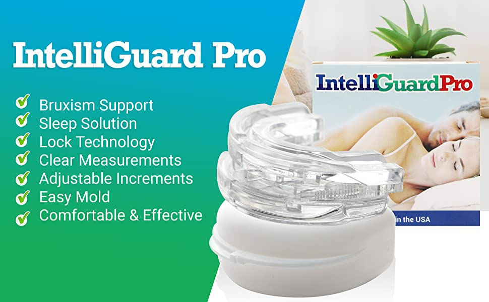 🇺🇸 Intelliguard™ PRO Adjustable Mouth Guard | Snoring Bruxism Sleep Aid ...