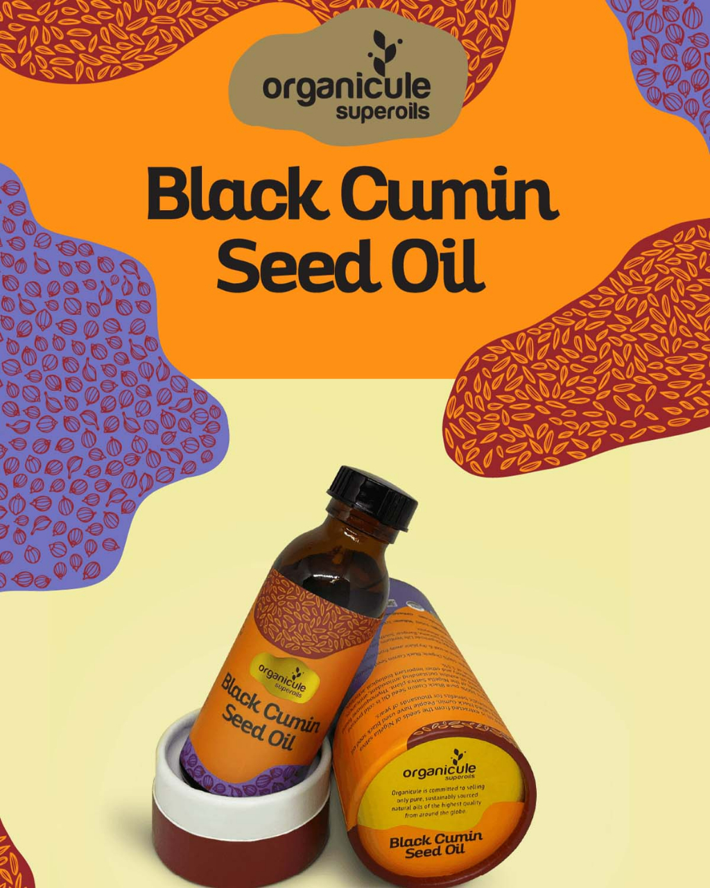 Organicule Black Cumin Seed Oil [100ml] Improves Organ Health