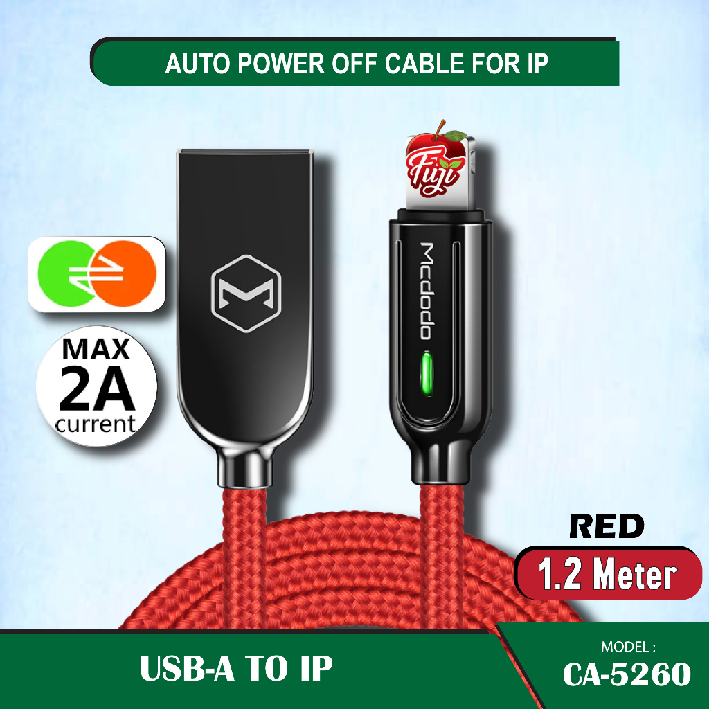 [1YrWarranty] Mcdodo Auto Power Off Cable Auto Disconnect intelligent ...