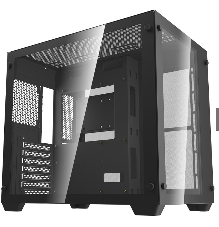 AIGO darkFlash C285 ATX PC Case Mid Tower Chassis Casing BLACK WHITE ...