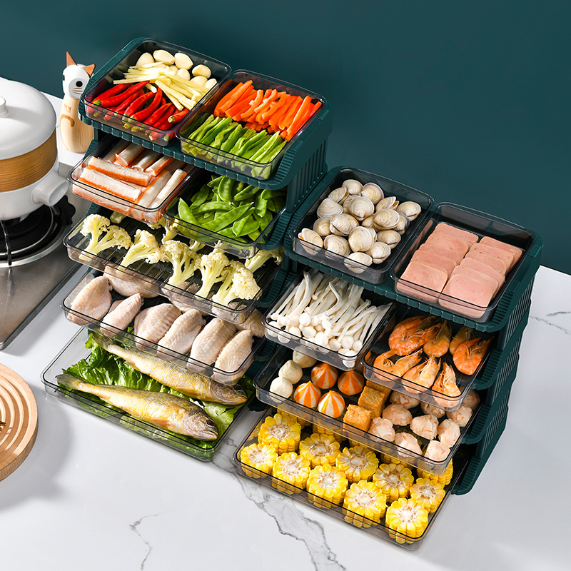 HP FC009 Stackable Food Plate Rack Food Serving Food Organizer Dinning ...