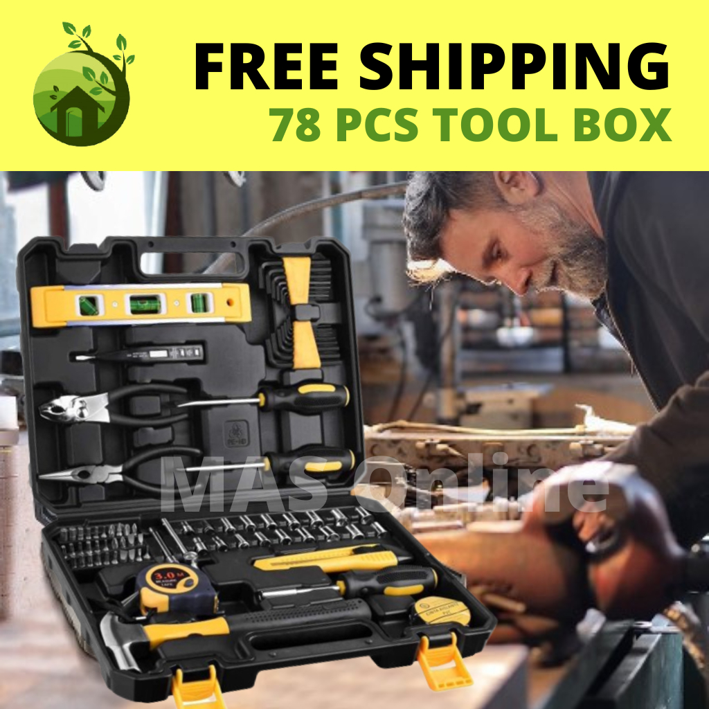 HABO Multifunctional Tool Box Combo Set DIY Hand Tools Spanar set ...