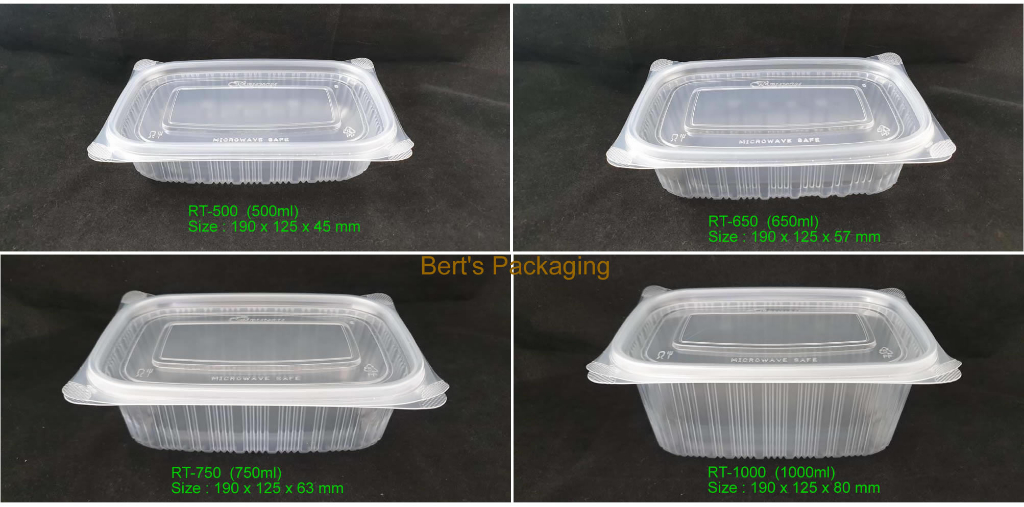 【200set】Benxon RT-500 RT-650 RT-750 RT-1000| Disposable Lunch Box ...