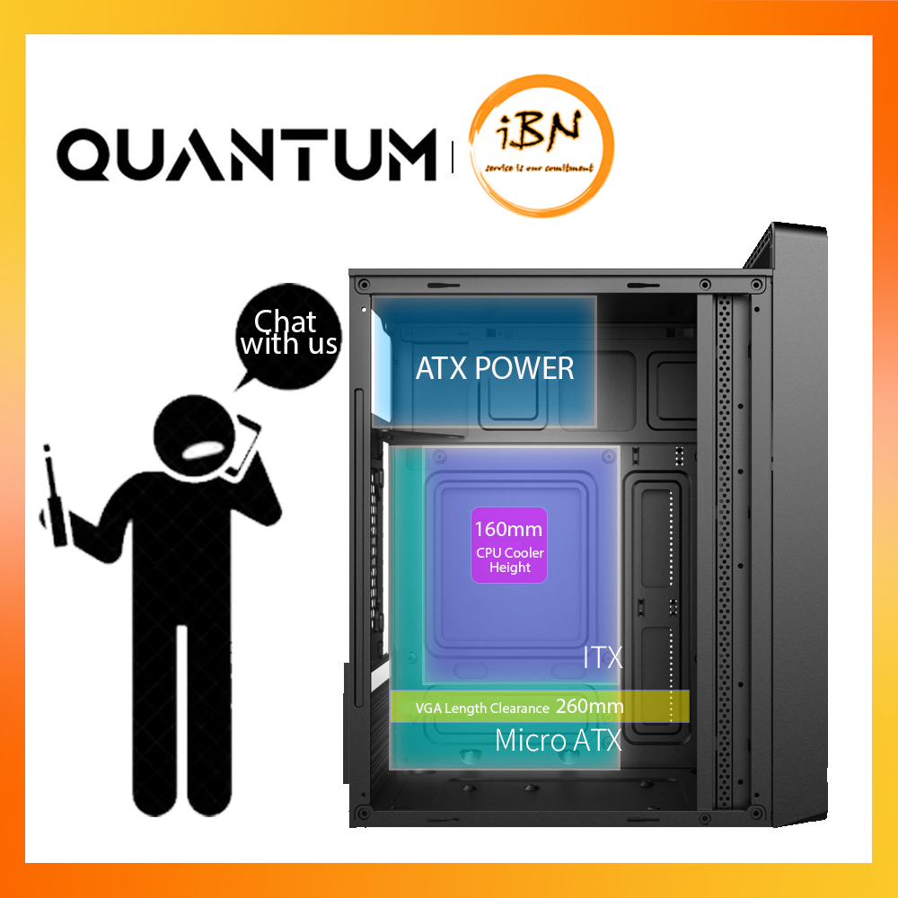 QUANTUM 5G MICRO ATX PC CASES FOR OFFICE / BUSINESS / HOME / GAMES ...