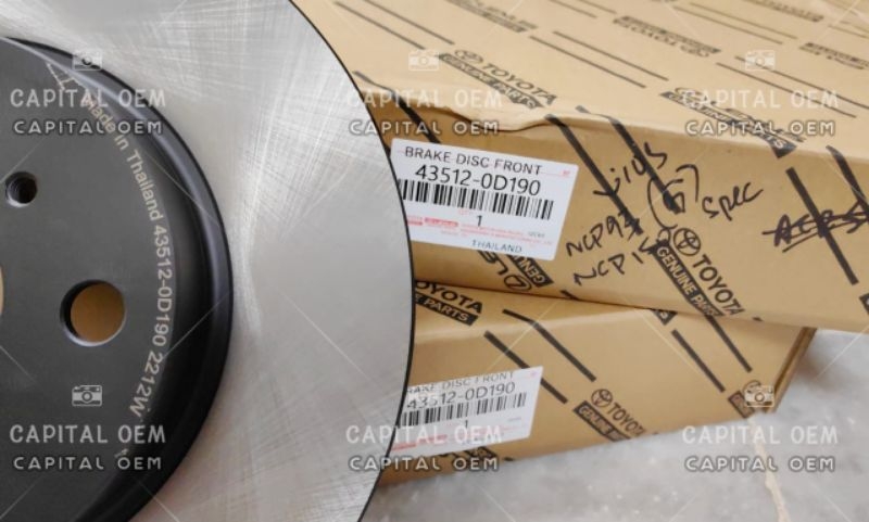Front Disc Rotor - Vios 1.5 (2008-) NCP93 NCP150 NSP151 J E G S 43512 ...