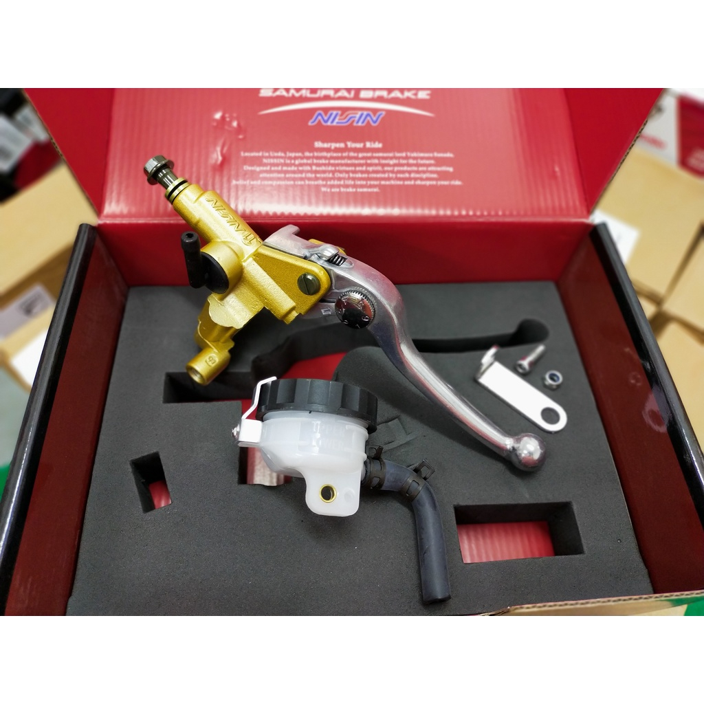 Nissin Master Pump Samurai Gold Brake Master Pump Piston Size 17mm ...