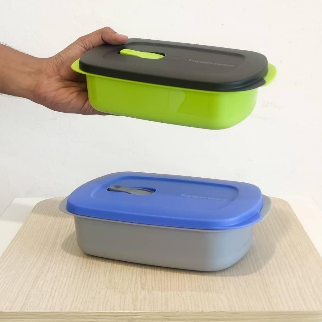 Tupperware Crystalwave Rectangular 1.0L/ Microwaveab Food storage box ...