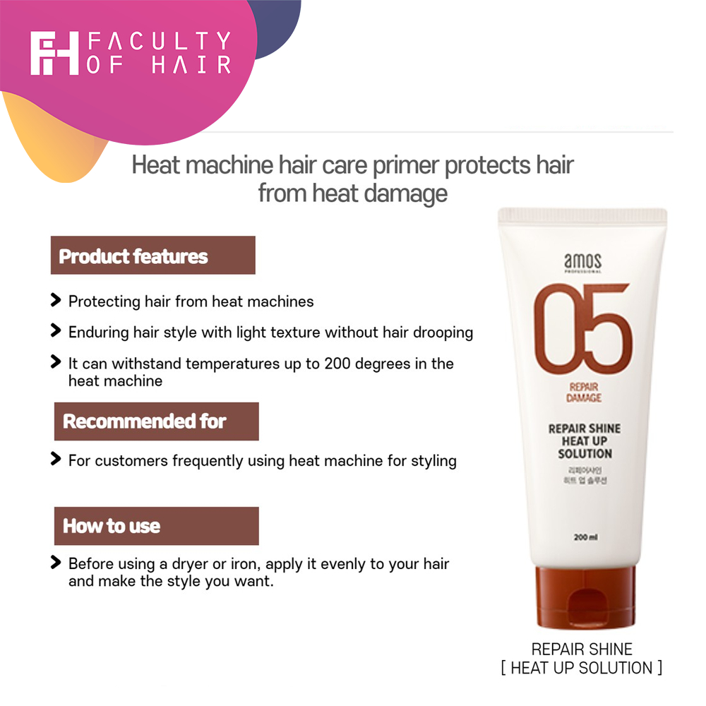 Amos Professional Repair Shine Heatup Solution (200ml) | Shopee Malaysia