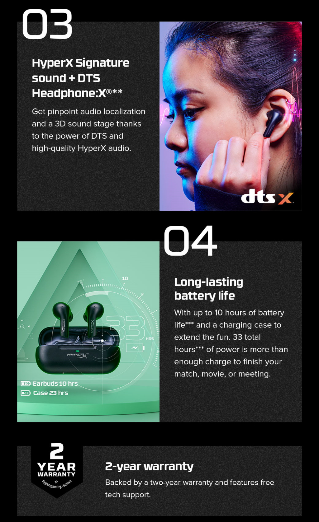 HyperX Cloud MIX Buds True Wireless Gaming Earbuds TWS 4P5D9AA | Shopee ...