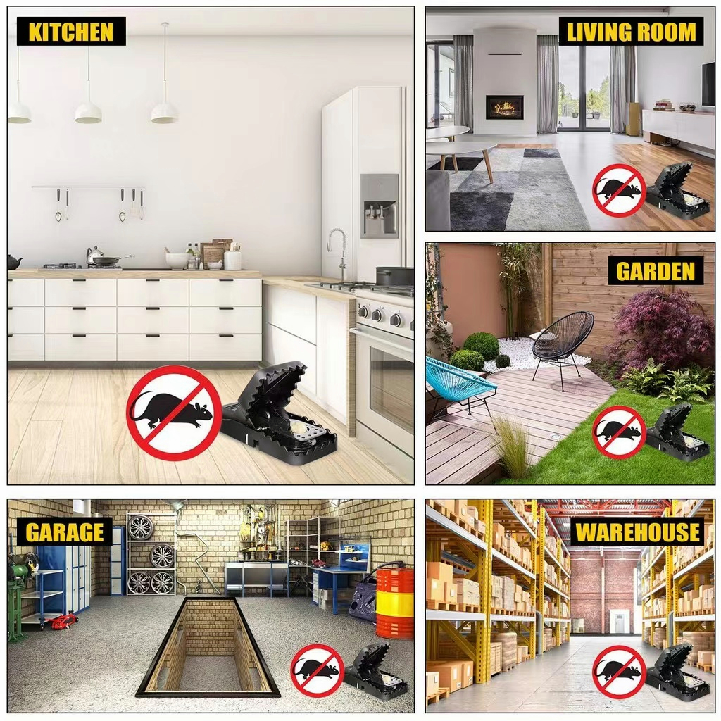 High Sensitive Snap Big Plastic Rat Mouse Trap Rodent Catcher Perangkap ...