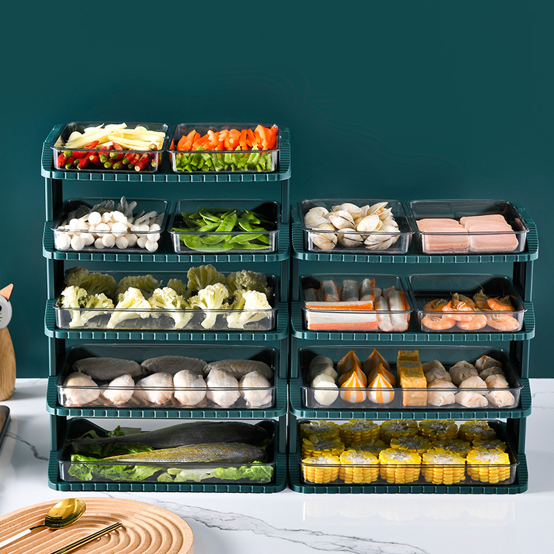 HP FC009 Stackable Food Plate Rack Food Serving Food Organizer Dinning ...