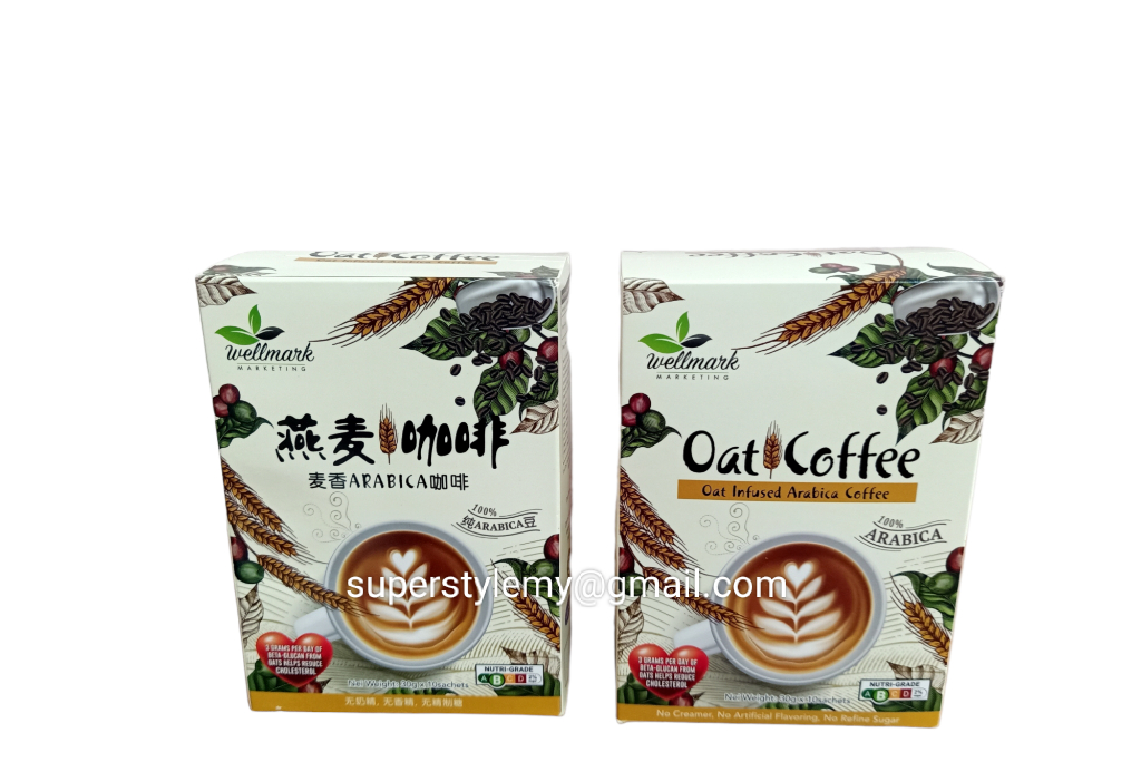 WellMark Oat Infused Arabica Coffee 麥香Arabica即溶咖啡 (30g x 10 sachets/box ...