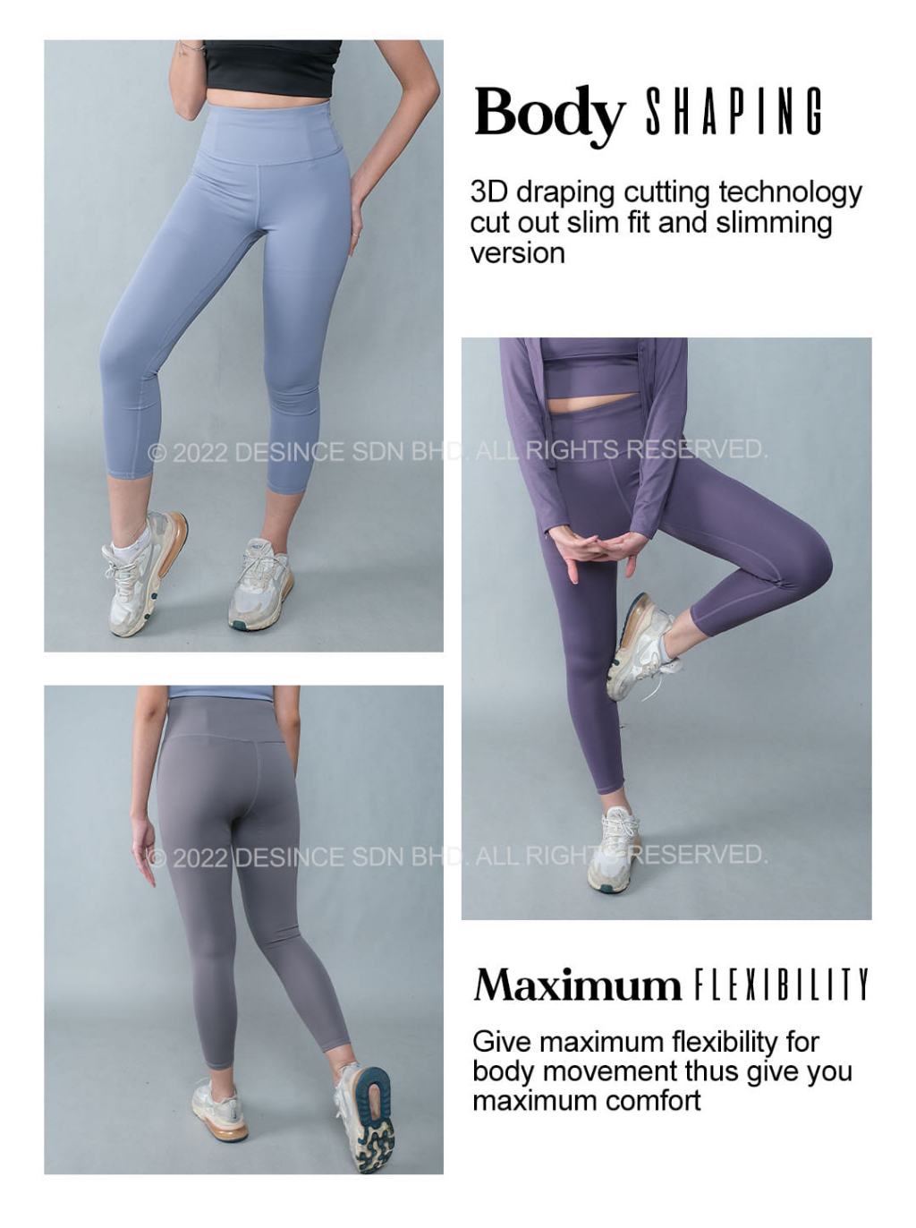 🇲🇾DESINCE Yoga Pants High Waist Long Pants Trousers Women Hip