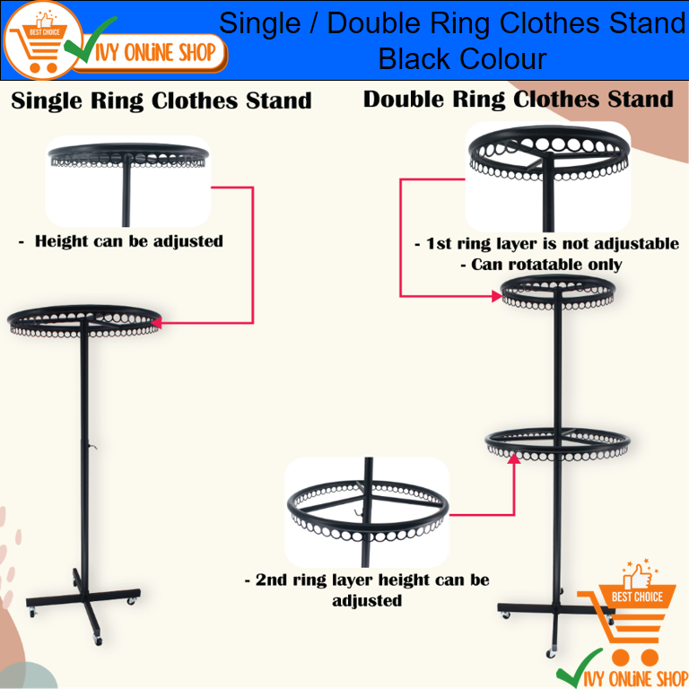 ROUND STAND, SINGLE / DOUBLE MULTI-FUNCTION STAND WITH HOLES TUDUNG ...