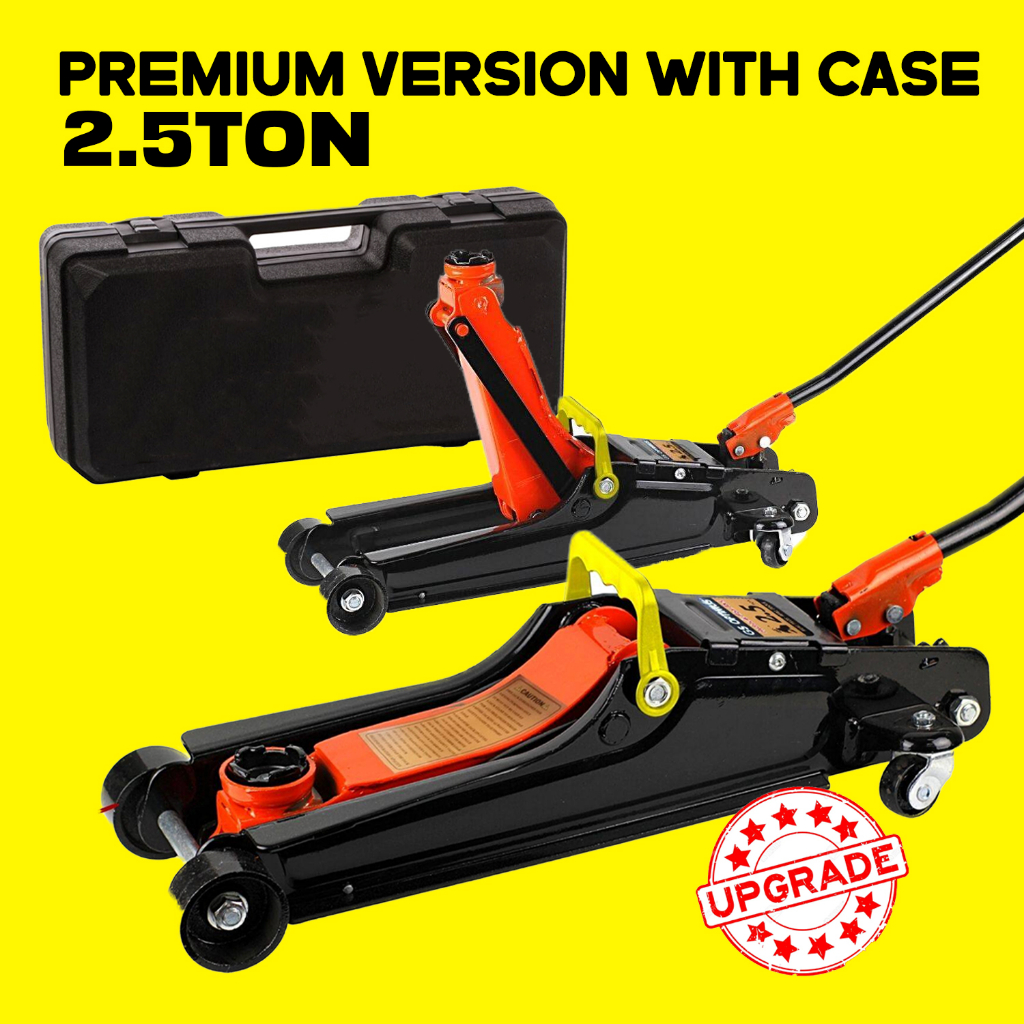 Heavy Duty 2.5 Ton Floor Jack 85mm Low Profile Rapid Pump Portable