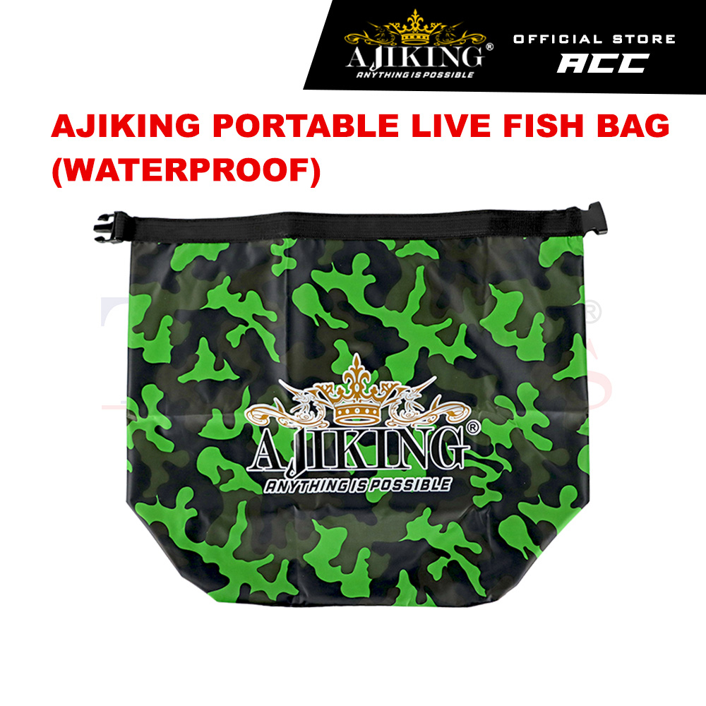 Ajiking Portable Live Fish Bag Waterproof Outdoor Multipurpose Storage ...