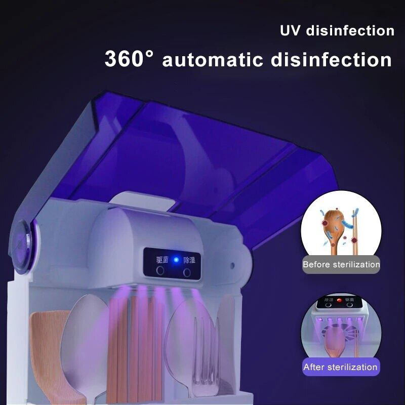 Kitchen Smart Tableware Sterilizer Rack Multi-function Wall Mounted ...