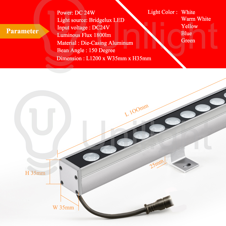 DC24V 24W lampu taman lampu dinding landskap kalis air DC24V 24W ...