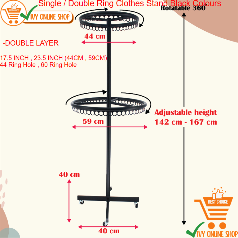ROUND STAND, SINGLE / DOUBLE MULTI-FUNCTION STAND WITH HOLES TUDUNG ...