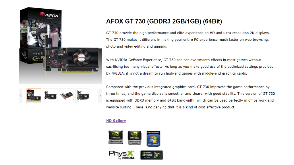 Afox nvidia geforce online gt 730