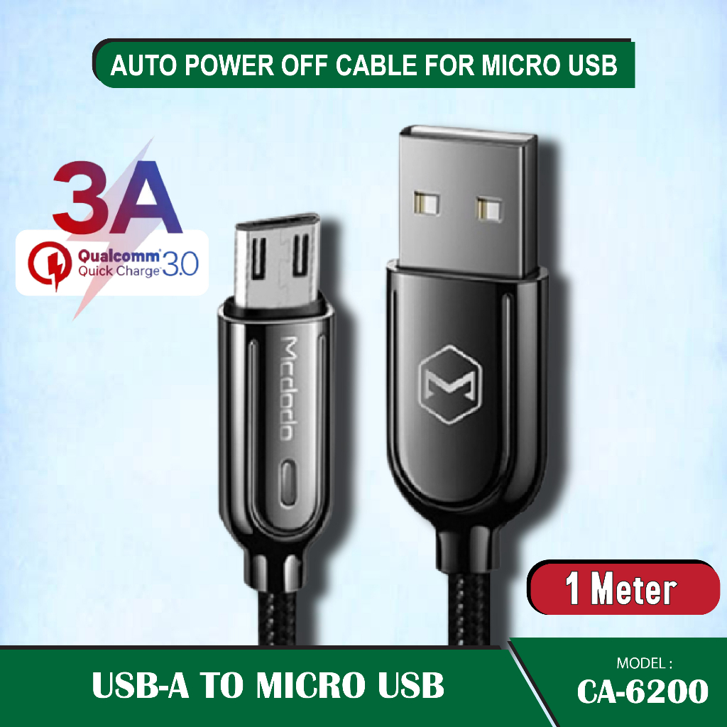 [1YrWarranty] Mcdodo Auto Power Off Cable Auto Disconnect intelligent ...