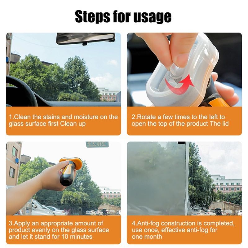 Car Window Rain Repellent Water Mark Oil Film Remover Windshield