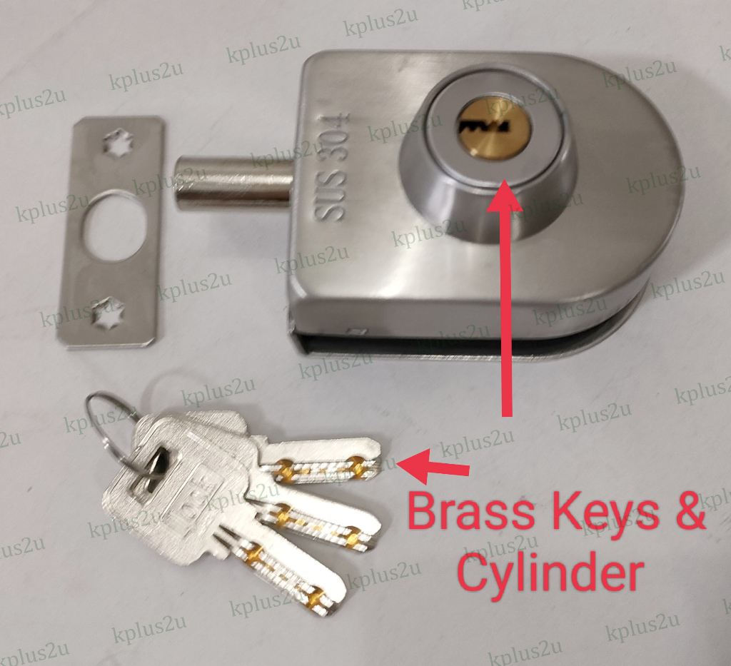 Glass Door Lock Tempered Lock Kunci Kaca Pintu Door Lock Stainless ...