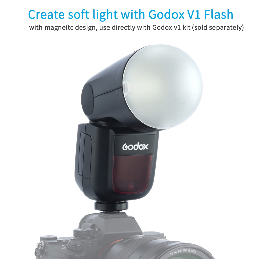 Godox V1 V1C V1N V1S V1F V1O Flash Speedlight Round TTL Liion Batt HSS