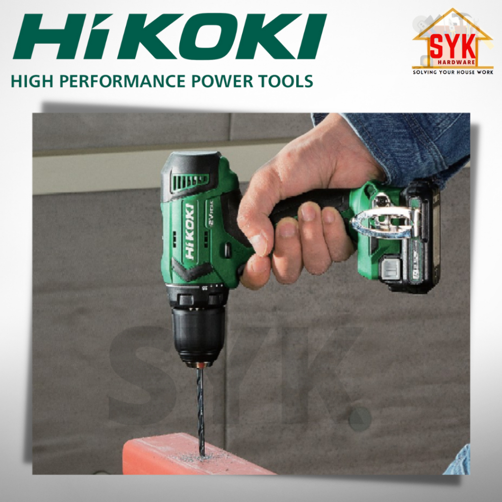 Syk Hikoki Hitachi Dv12da Cordless Impact Driver Drill Solo Full Set