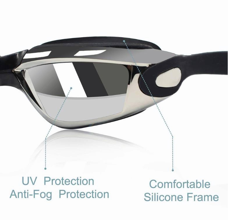 Adult & kids Swimming Goggles Swim Diving eyewear Adjustable Waterproof  Anti-fog Anti-UV Swim Goggle Cermin Mata Renang