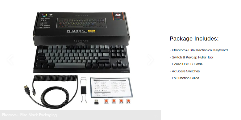 Tecware Phantom+ Elite Wireless RGB Mechanical Keyboard (Wraith ...