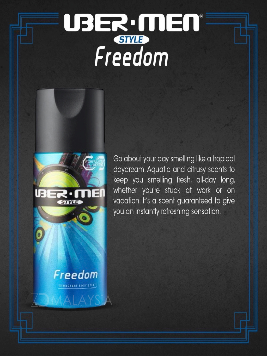 Ubermen Style Deodorant Body Spray 125ml (Casual/Freedom/Freedom ...