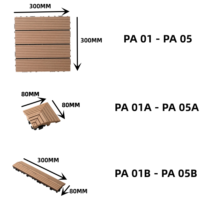 Pa Premium Wood Floor Decking Interlocking Deck Floor Tiles Outdoor Garden Balcony Lantai Kayu